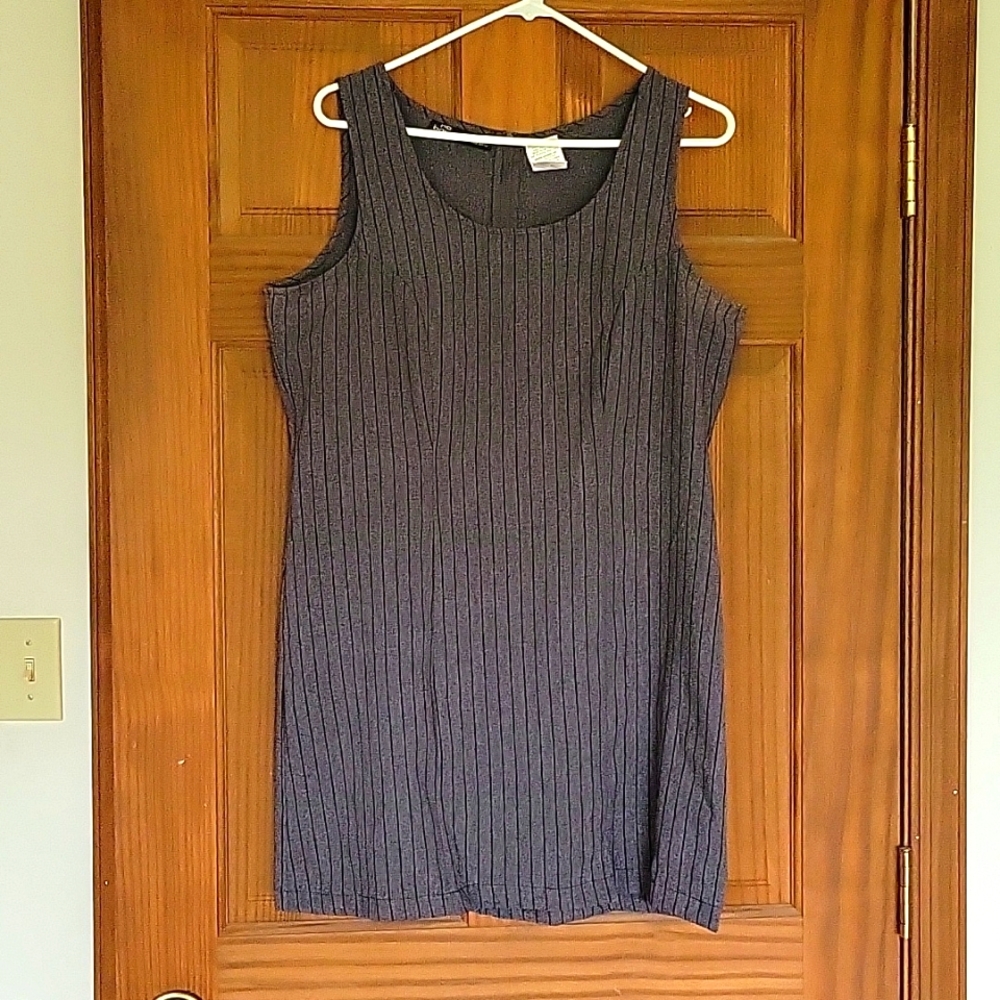 No Boundaries Black Pinstriped Dress- Size XL (15) Misses
